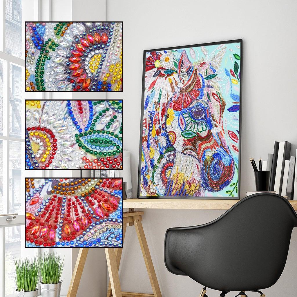 Crystal Rhinestone Diamond Painting Kit - Lovely horse - Hibah-Diamond painting art studio