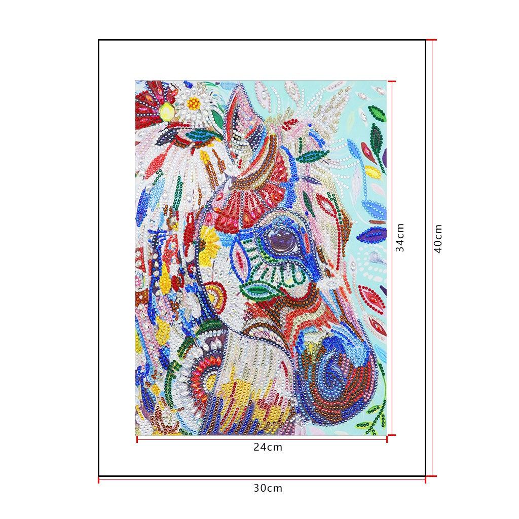 Crystal Rhinestone Diamond Painting Kit - Lovely horse - Hibah-Diamond painting art studio