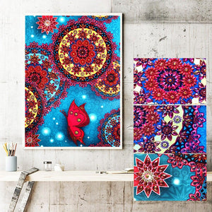 Crystal Rhinestone Diamond Painting Kit - Mandala Flower(16x20inch) - Hibah-Diamond painting art studio