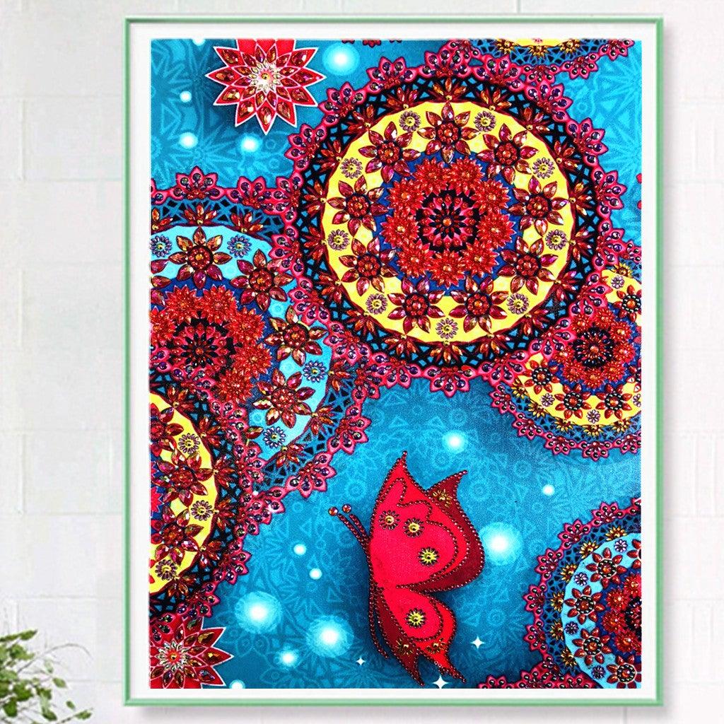 Crystal Rhinestone Diamond Painting Kit - Mandala Flower(16x20inch) - Hibah-Diamond painting art studio