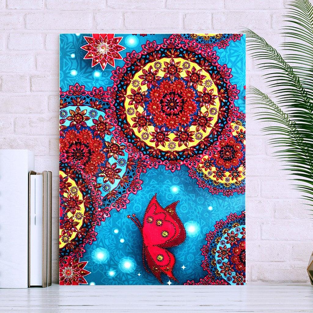 Crystal Rhinestone Diamond Painting Kit - Mandala Flower(16x20inch) - Hibah-Diamond painting art studio