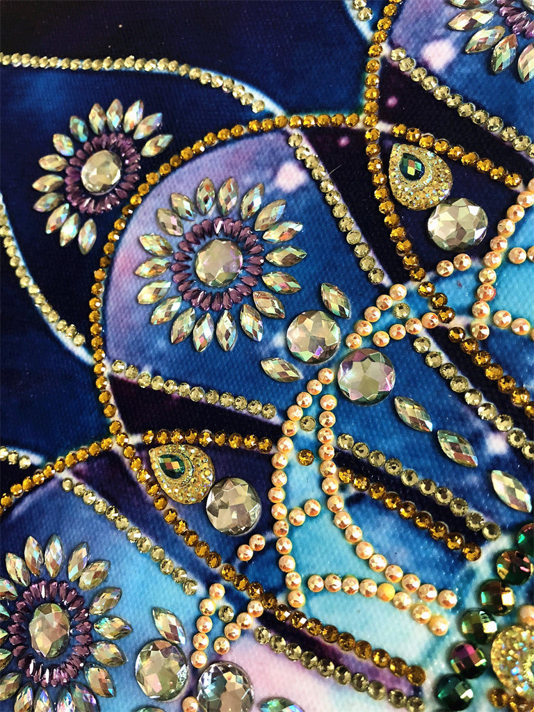 Crystal Rhinestone Diamond Painting Kit - Mandala Flower (18.5x18.5inch)