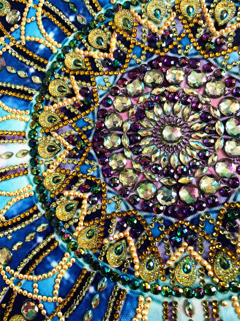 Crystal Rhinestone Diamond Painting Kit - Mandala Flower (18.5x18.5inch)
