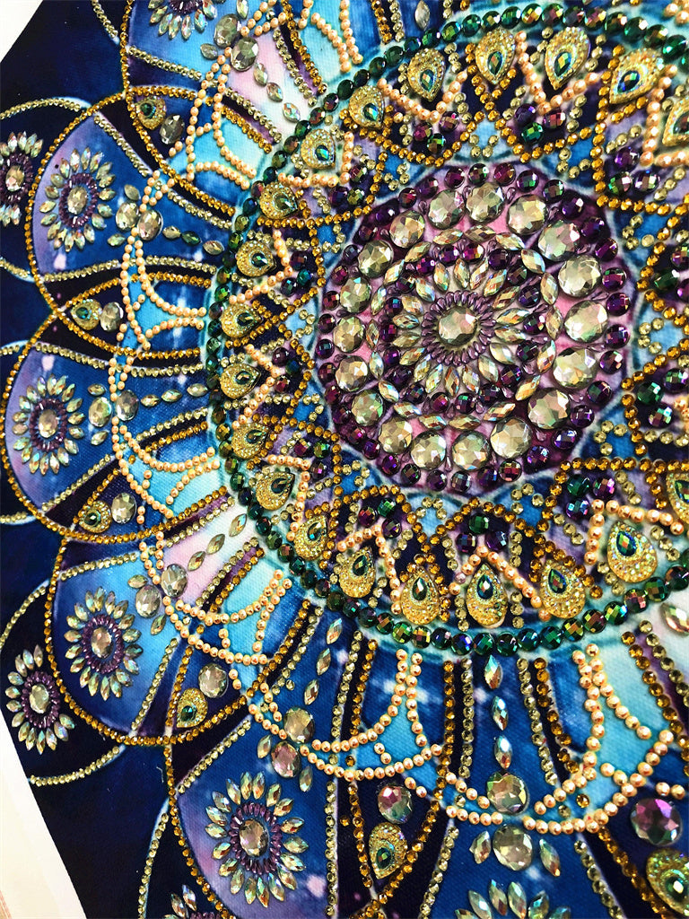Crystal Rhinestone Diamond Painting Kit - Mandala Flower (18.5x18.5inch)