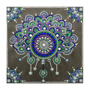Crystal Rhinestone Diamond Painting Kit - Mandala Flower - Hibah-Diamond painting art studio