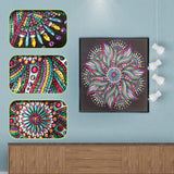 Crystal Rhinestone Diamond Painting Kit - Mandala Flower - Hibah-Diamond painting art studio