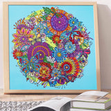 Crystal Rhinestone Diamond Painting Kit - Mandala flower - Hibah-Diamond?painting art studio