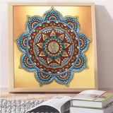 Crystal Rhinestone Diamond Painting Kit - Mandala Flower - Hibah-Diamond painting art studio