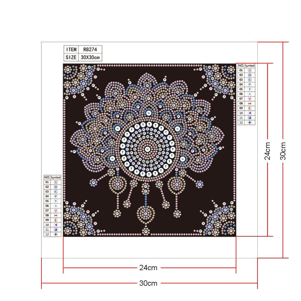 Crystal Rhinestone Diamond Painting Kit - Mandala Flower - Hibah-Diamond painting art studio