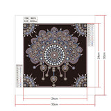 Crystal Rhinestone Diamond Painting Kit - Mandala Flower - Hibah-Diamond painting art studio