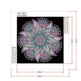 Crystal Rhinestone Diamond Painting Kit - Mandala Flower - Hibah-Diamond painting art studio