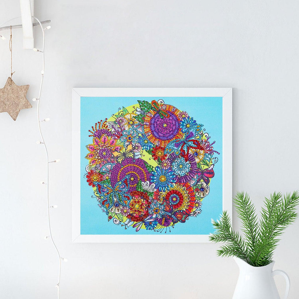 Crystal Rhinestone Diamond Painting Kit - Mandala flower - Hibah-Diamond?painting art studio