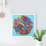 Crystal Rhinestone Diamond Painting Kit - Mandala flower - Hibah-Diamond?painting art studio