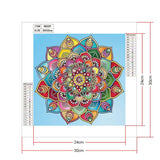 Crystal Rhinestone Diamond Painting Kit - Mandala Flower - Hibah-Diamond painting art studio