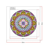 Crystal Rhinestone Diamond Painting Kit - Mandala Flower - Hibah-Diamond painting art studio