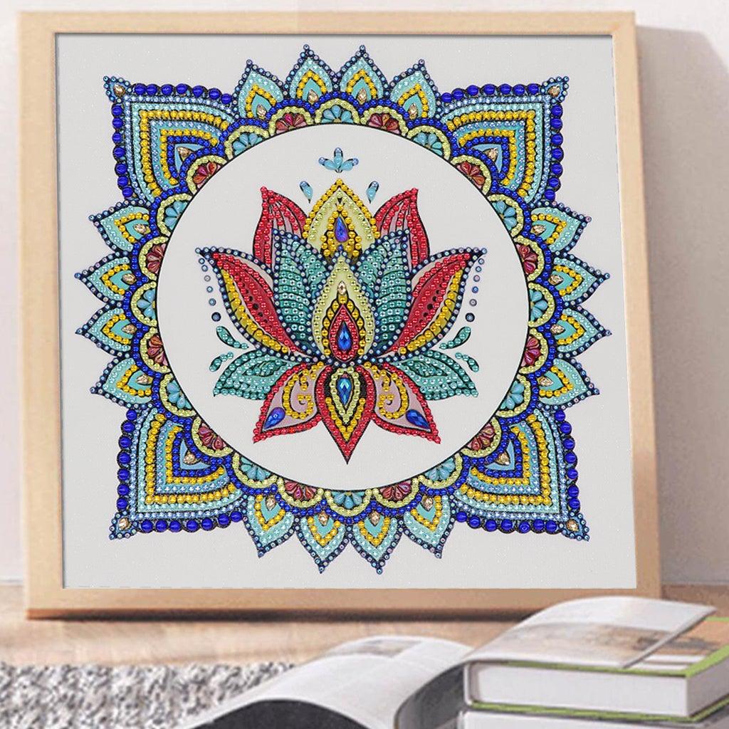 Crystal Rhinestone Diamond Painting Kit - Mandala flower - Hibah-Diamond?painting art studio