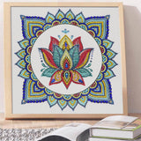 Crystal Rhinestone Diamond Painting Kit - Mandala flower - Hibah-Diamond?painting art studio