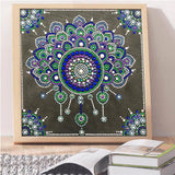 Crystal Rhinestone Diamond Painting Kit - Mandala Flower - Hibah-Diamond painting art studio