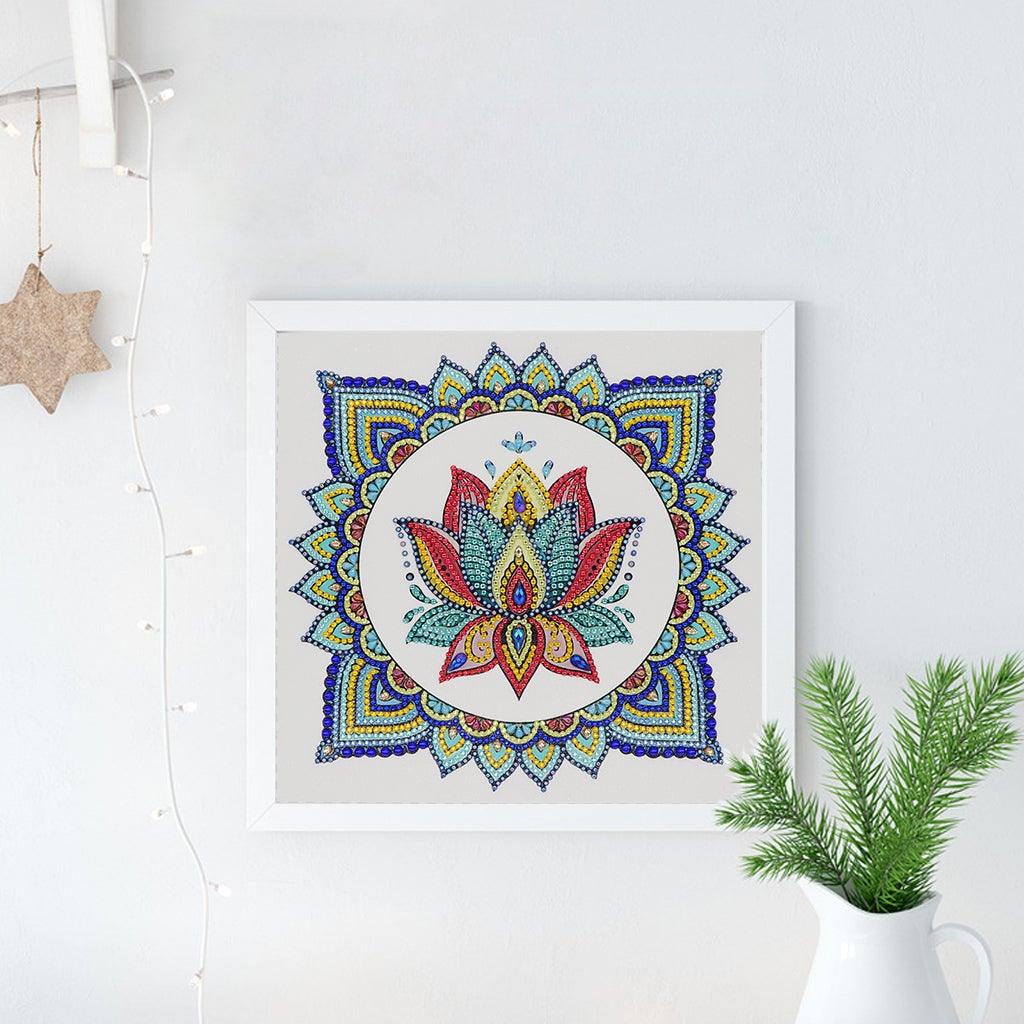 Crystal Rhinestone Diamond Painting Kit - Mandala flower - Hibah-Diamond?painting art studio