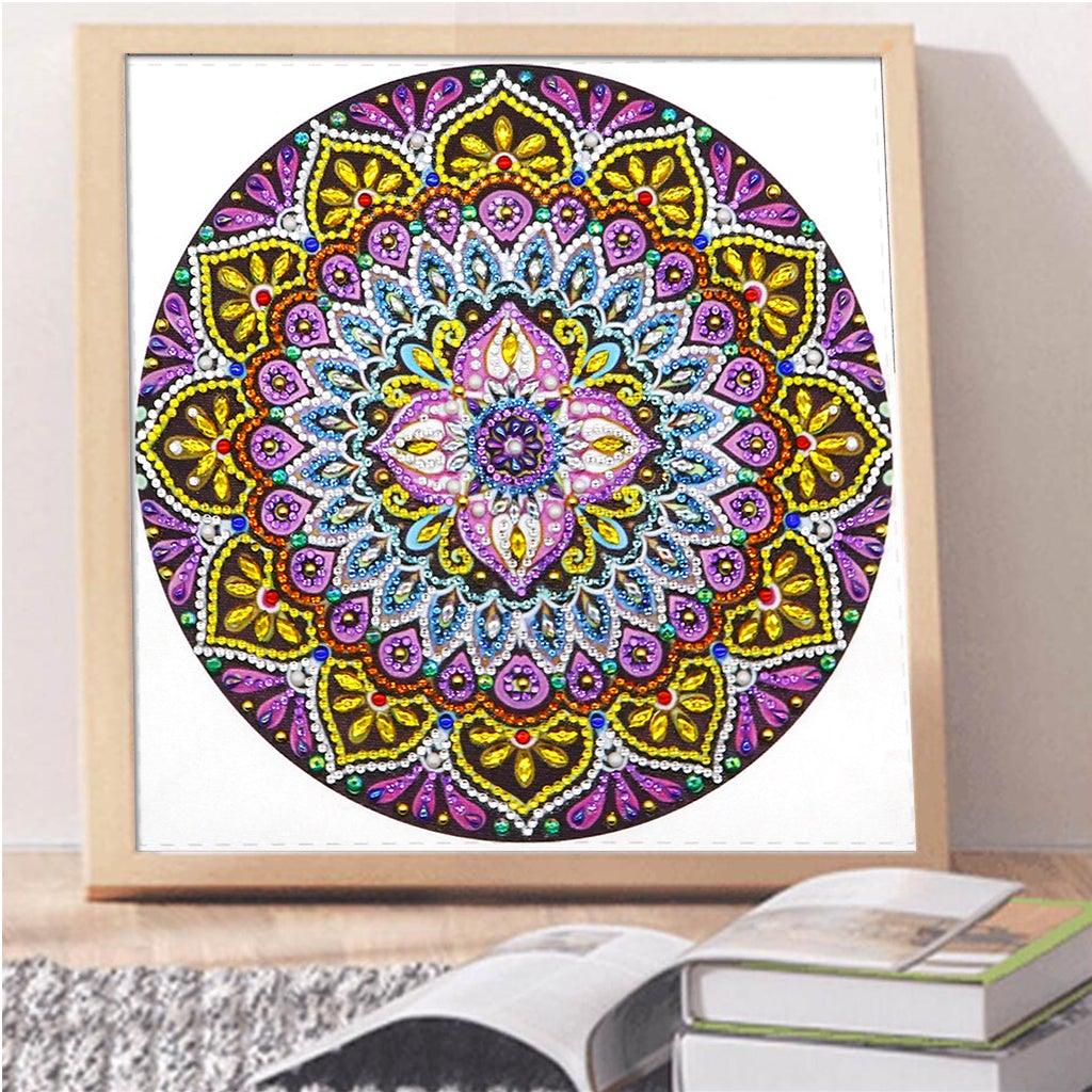 Crystal Rhinestone Diamond Painting Kit - Mandala Flower - Hibah-Diamond painting art studio