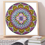 Crystal Rhinestone Diamond Painting Kit - Mandala Flower - Hibah-Diamond painting art studio