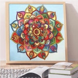 Crystal Rhinestone Diamond Painting Kit - Mandala Flower - Hibah-Diamond painting art studio