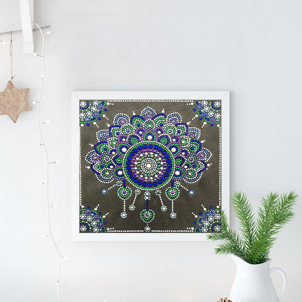 Crystal Rhinestone Diamond Painting Kit - Mandala Flower - Hibah-Diamond painting art studio