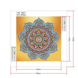 Crystal Rhinestone Diamond Painting Kit - Mandala Flower - Hibah-Diamond painting art studio