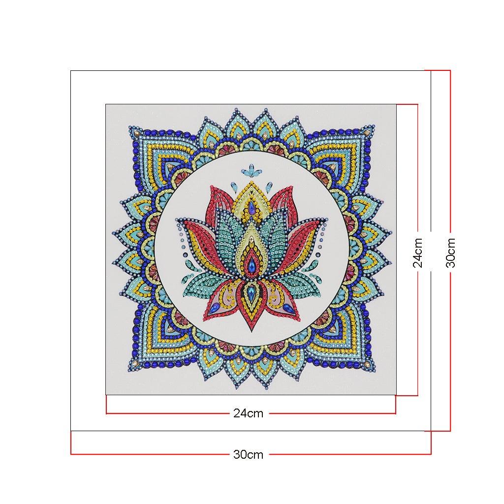 Crystal Rhinestone Diamond Painting Kit - Mandala flower - Hibah-Diamond?painting art studio