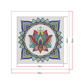 Crystal Rhinestone Diamond Painting Kit - Mandala flower - Hibah-Diamond?painting art studio