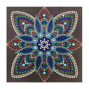 Crystal Rhinestone Diamond Painting Kit - Mandala - Hibah-Diamond painting art studio