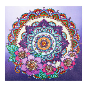 Crystal Rhinestone Diamond Painting Kit - Mandala - Hibah-Diamond painting art studio