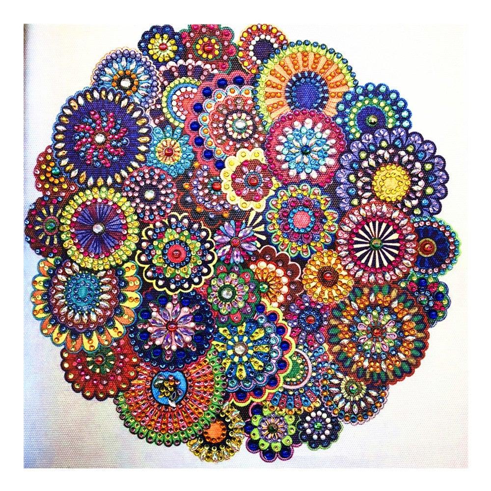 Crystal Rhinestone Diamond Painting Kit - Mandala - Hibah-Diamond painting art studio
