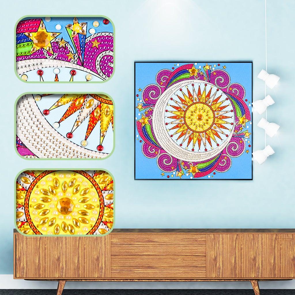 Crystal Rhinestone Diamond Painting Kit - Mandala - Hibah-Diamond painting art studio