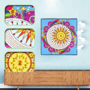 Crystal Rhinestone Diamond Painting Kit - Mandala - Hibah-Diamond painting art studio