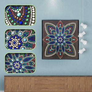 Crystal Rhinestone Diamond Painting Kit - Mandala - Hibah-Diamond painting art studio