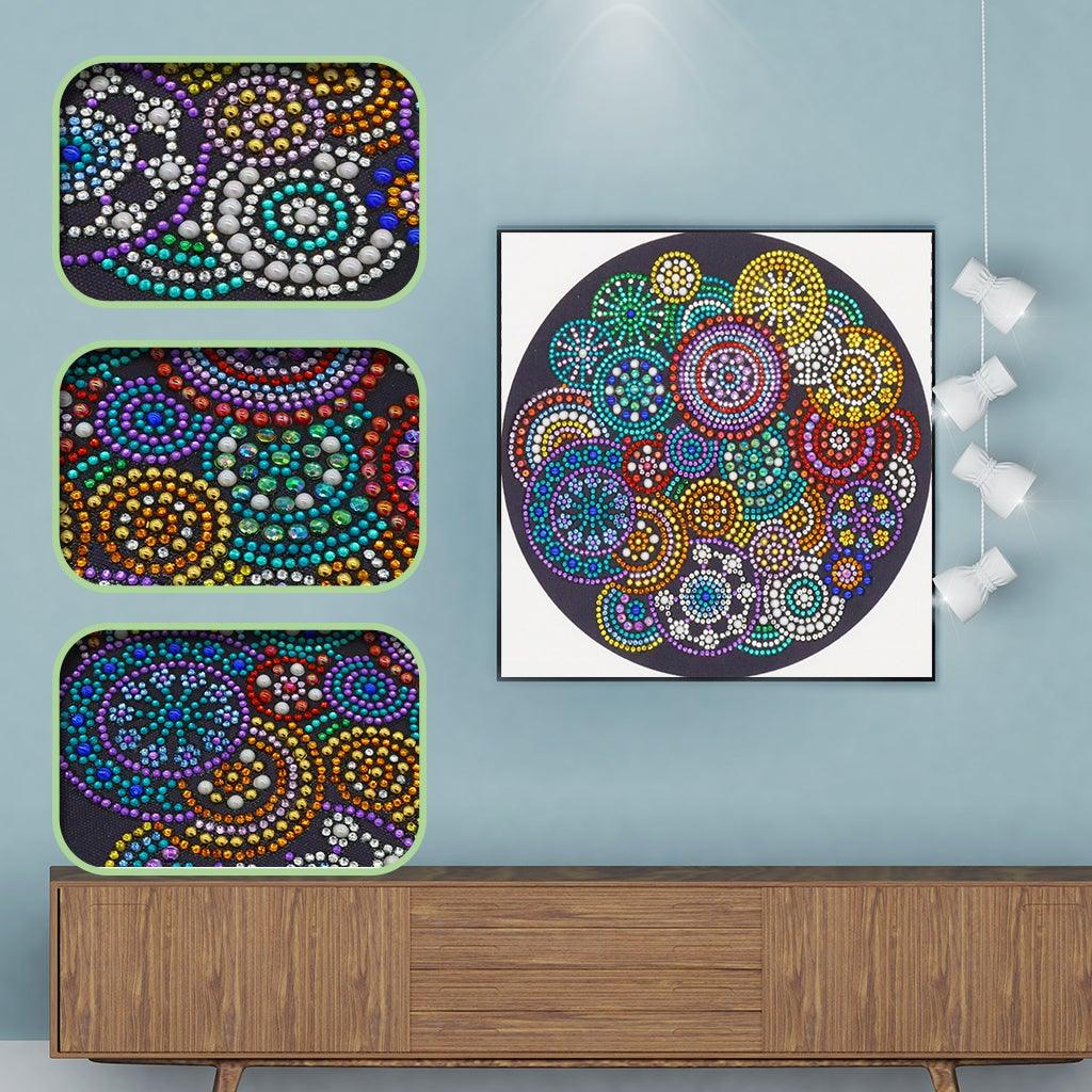 Crystal Rhinestone Diamond Painting Kit - Mandala - Hibah-Diamond painting art studio