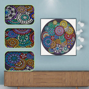 Crystal Rhinestone Diamond Painting Kit - Mandala - Hibah-Diamond painting art studio