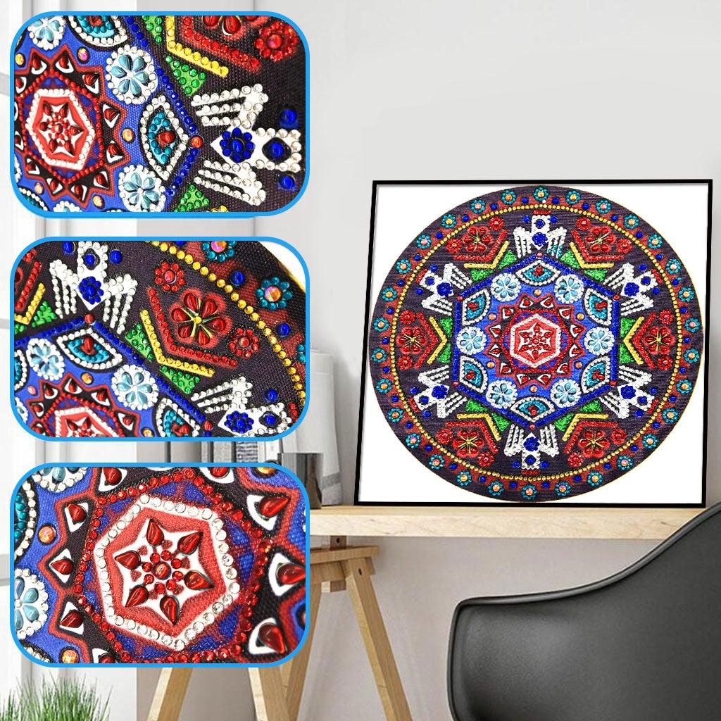 Crystal Rhinestone Diamond Painting Kit - Mandala - Hibah-Diamond painting art studio
