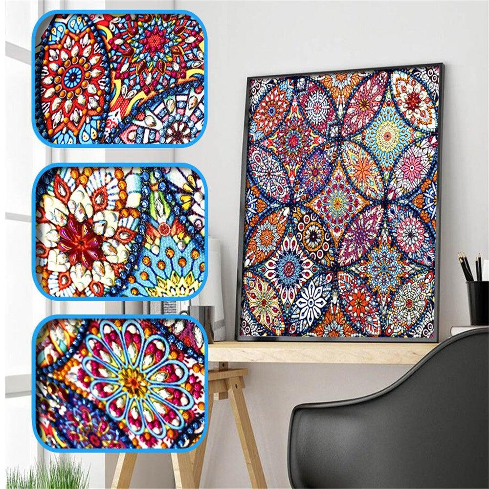 Crystal Rhinestone Diamond Painting Kit - Mandala - Hibah-Diamond painting art studio