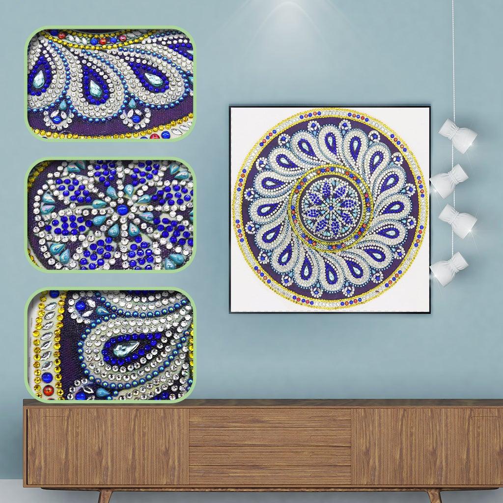 Crystal Rhinestone Diamond Painting Kit - Mandala - Hibah-Diamond painting art studio