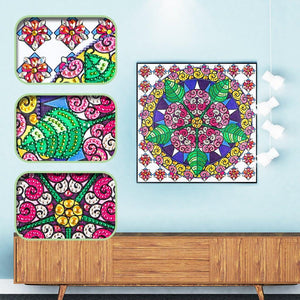 Crystal Rhinestone Diamond Painting Kit - Mandala - Hibah-Diamond painting art studio