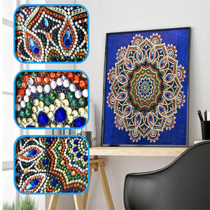 Crystal Rhinestone Diamond Painting Kit - Mandala - Hibah-Diamond painting art studio