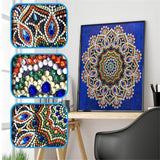 Crystal Rhinestone Diamond Painting Kit - Mandala - Hibah-Diamond painting art studio