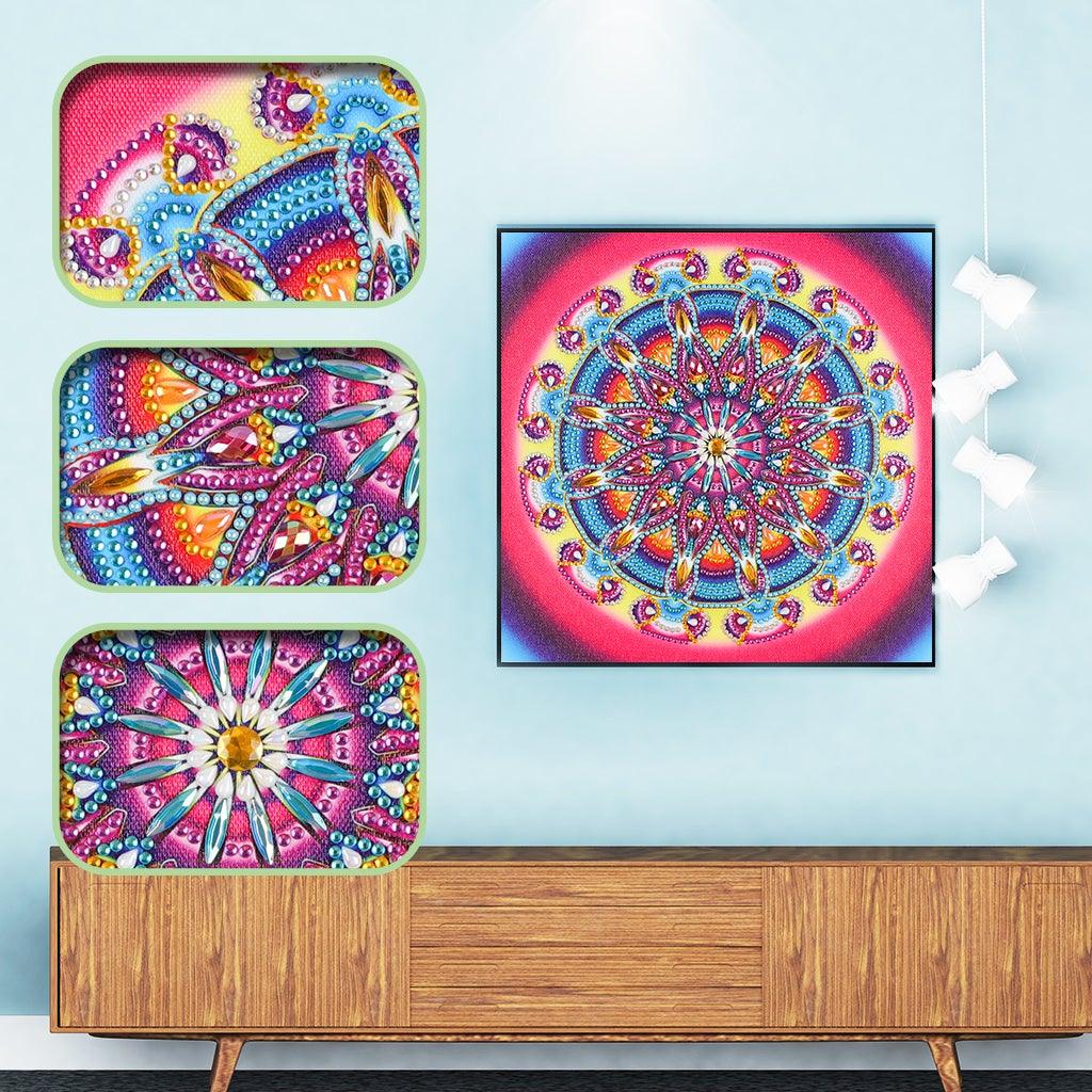 Crystal Rhinestone Diamond Painting Kit - Mandala - Hibah-Diamond painting art studio