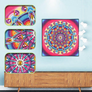Crystal Rhinestone Diamond Painting Kit - Mandala - Hibah-Diamond painting art studio
