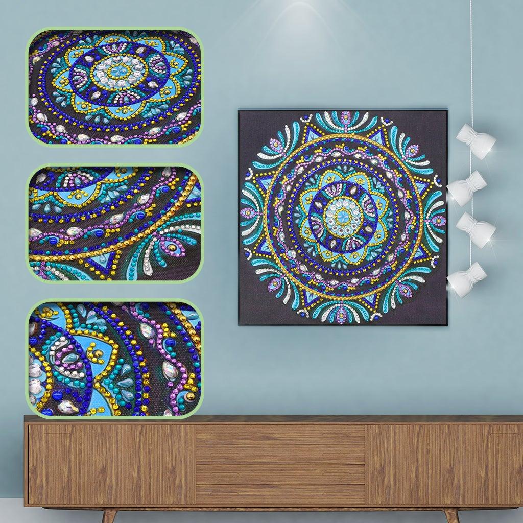 Crystal Rhinestone Diamond Painting Kit - Mandala - Hibah-Diamond painting art studio