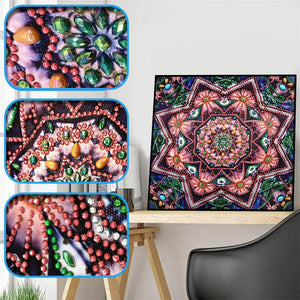 Crystal Rhinestone Diamond Painting Kit - Mandala - Hibah-Diamond painting art studio
