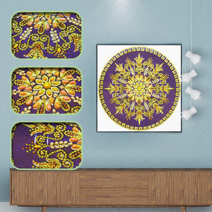 Crystal Rhinestone Diamond Painting Kit - Mandala - Hibah-Diamond painting art studio