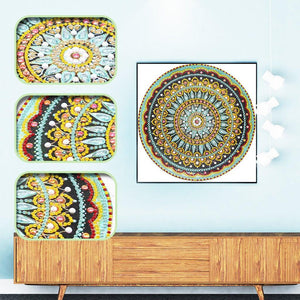 Crystal Rhinestone Diamond Painting Kit - Mandala - Hibah-Diamond painting art studio
